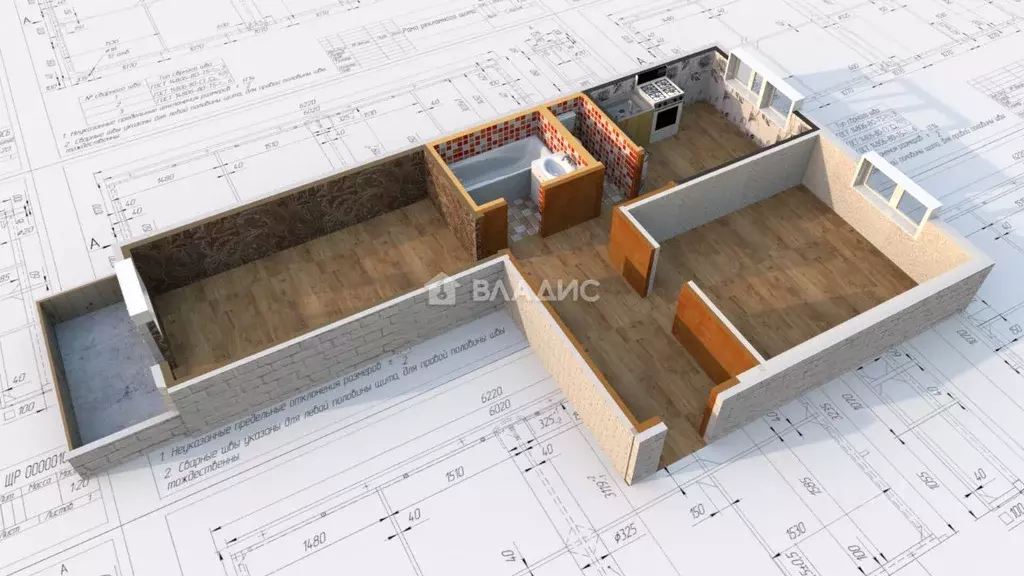 2-к кв. Иркутская область, Ангарск 6А мкр, 21 (50.2 м) - Фото 2