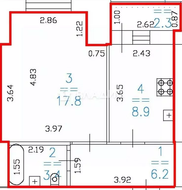 1-к кв. Нижегородская область, Нижний Новгород Вятская ул., 4 (36.3 м) - Фото 1