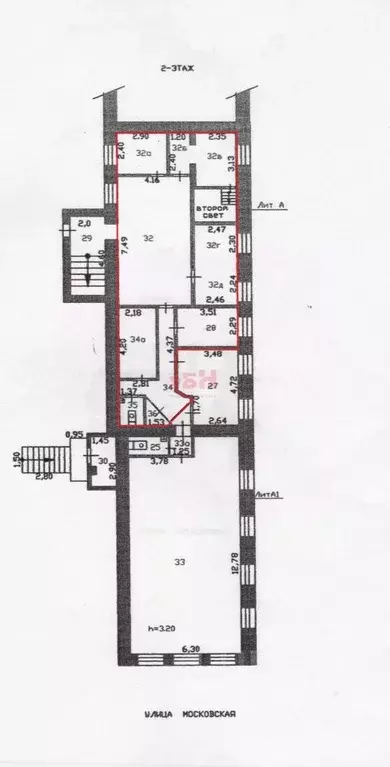 Офис в Пензенская область, Пенза Московская ул. (115 м) - Фото 2