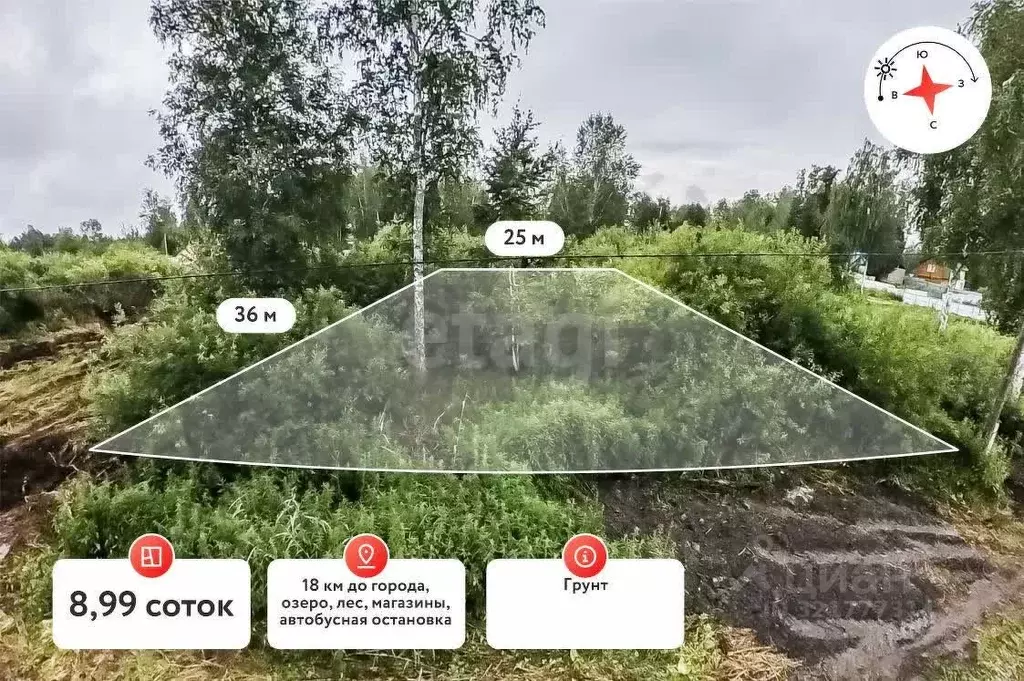 Участок в Тюменская область, Нижнетавдинский муниципальный округ, ... - Фото 0