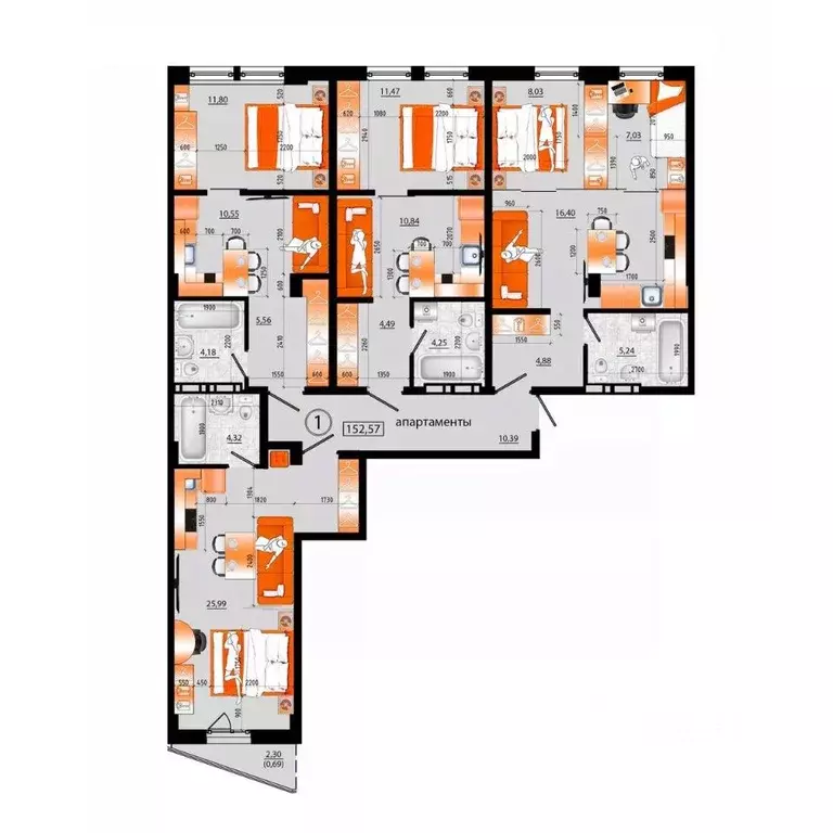 1-к кв. Приморский край, Владивосток ул. Капитана Шефнера (151.88 м) - Фото 1