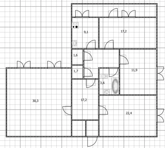 4-к кв. Башкортостан, Уфа ул. Блюхера, 18 (121.9 м) - Фото 1