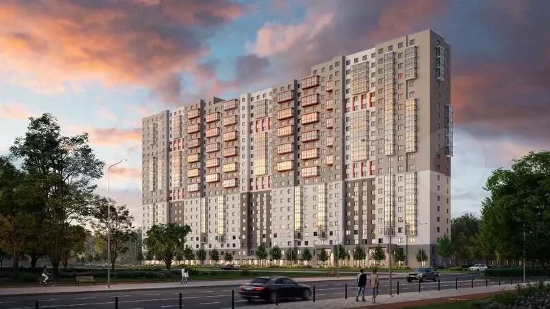 Квартира-студия, 21,1 м, 4/21 эт. - Фото 1