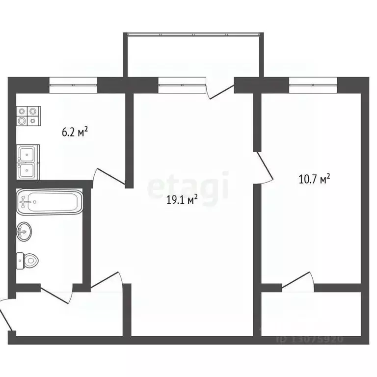 2-к кв. Ярославская область, Рыбинск ул. Боткина, 23 (43.8 м) - Фото 1
