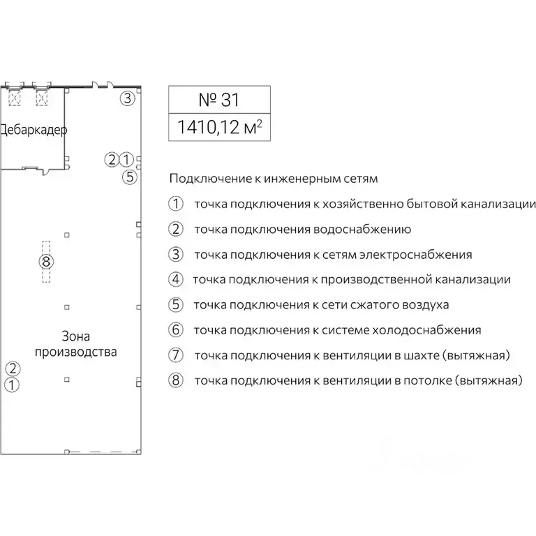 Производственное помещение в Москва Рябиновая ул., 42АС10 (1410 м) - Фото 1