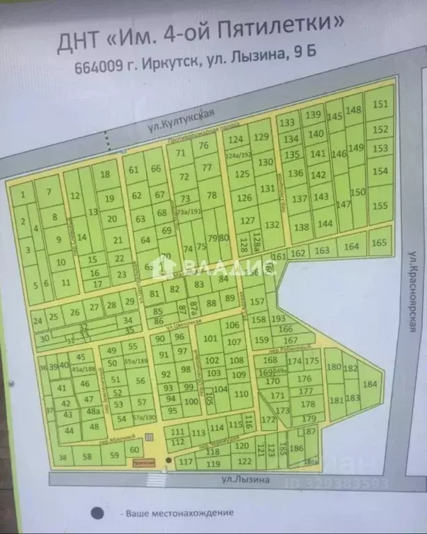 Участок в Иркутская область, Иркутск Имени 4-й Пятилетки СНТ, 119 (6.2 ... - Фото 1