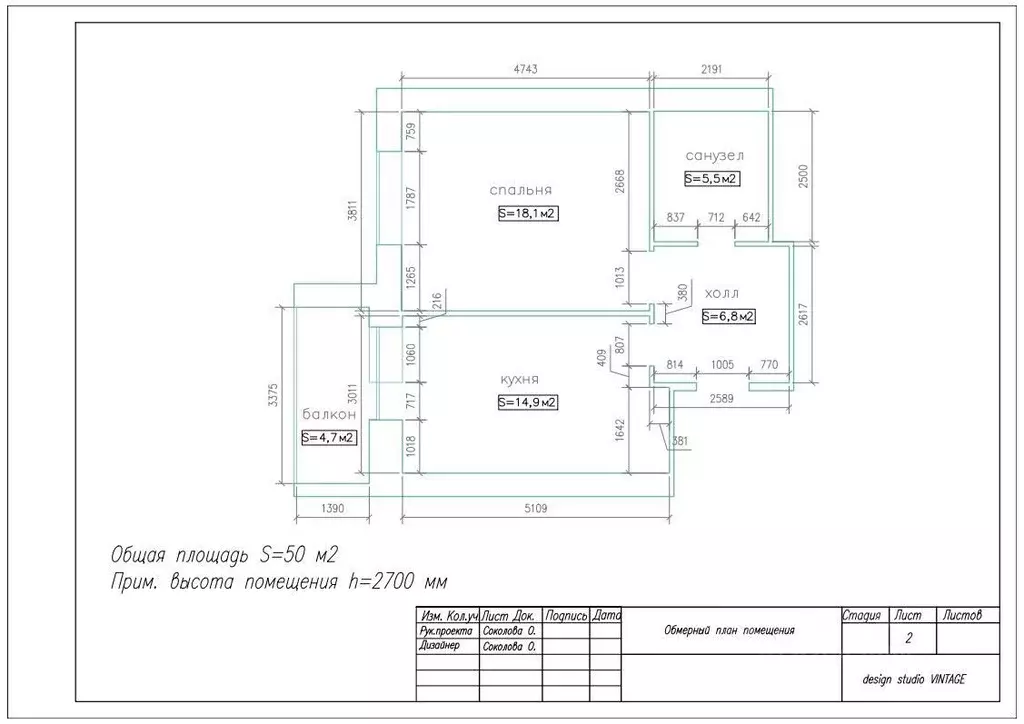 1-к кв. Пензенская область, Пенза ул. Мира, 44Г (50.0 м) - Фото 2