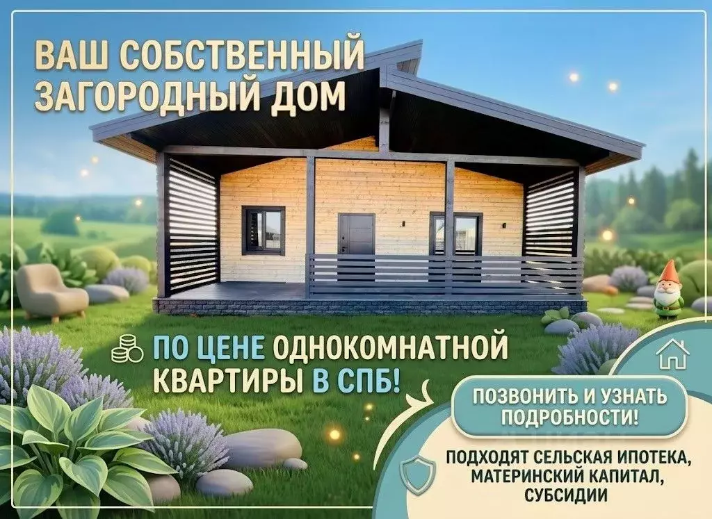Дом в Ленинградская область, Гатчинский муниципальный округ, д. ... - Фото 1