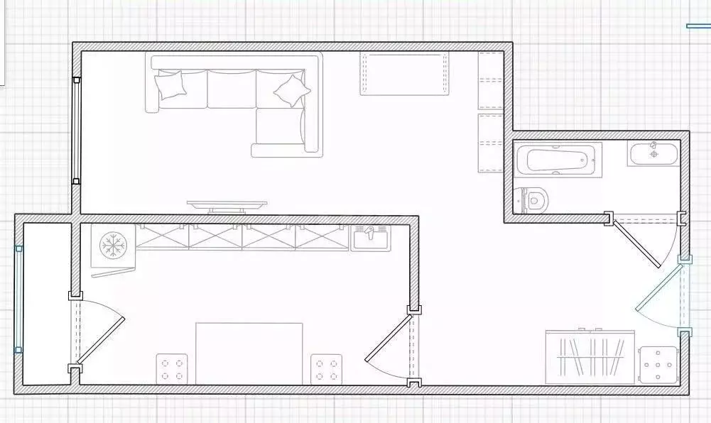 1-к кв. Татарстан, Казань ул. Аметьевская магистраль, 16к4 (37.8 м) - Фото 2