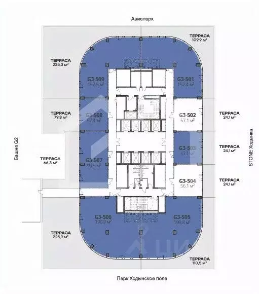 Помещение свободного назначения в Москва Ходынский бул., 20А/2 (424 м) - Фото 2