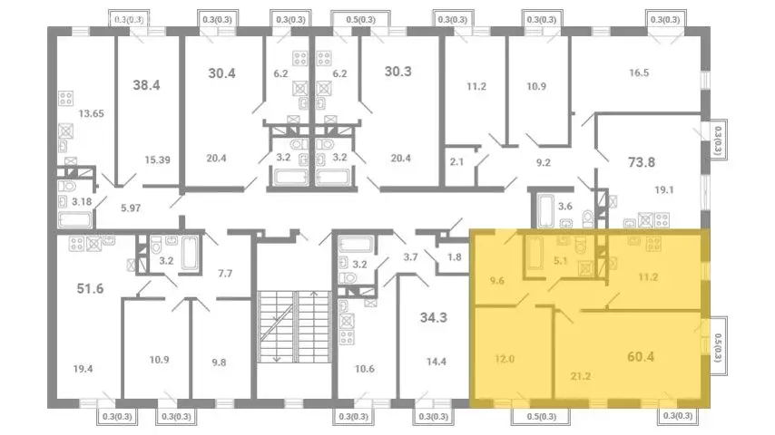 2-комнатная квартира: посёлок Мещерино, микрорайон Южные Горки, 4-й ... - Фото 1