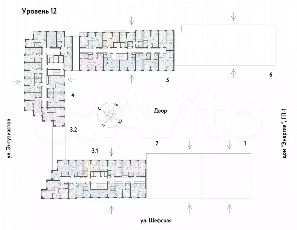 2-к. квартира, 29,5 м, 12/24 эт. - Фото 1