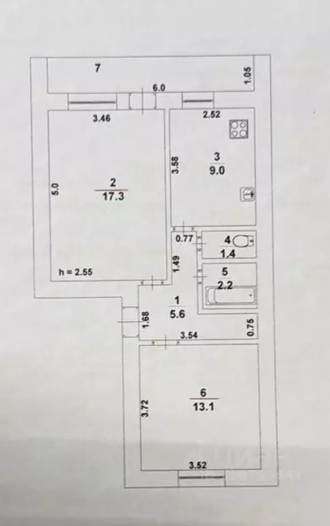 2-к кв. Саратовская область, Вольск муниципальное образование, Клены ... - Фото 1