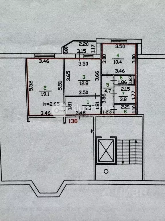 2-к кв. Орловская область, Орел ул. Алроса, 9 (61.1 м) - Фото 1