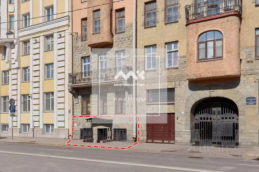 Помещение свободного назначения в Санкт-Петербург Шпалерная ул., 44а ... - Фото 1