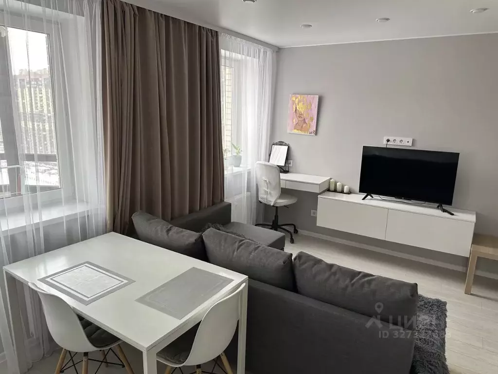 Студия Санкт-Петербург пос. Парголово, Заречная ул., 45к2 (28.3 м) - Фото 2