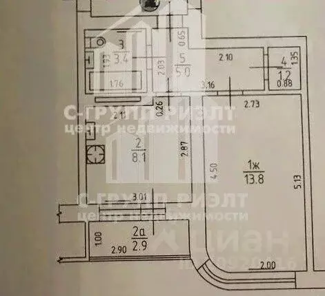 1-к кв. Калининградская область, Калининград ул. Фрунзе, 91 (31.5 м) - Фото 2