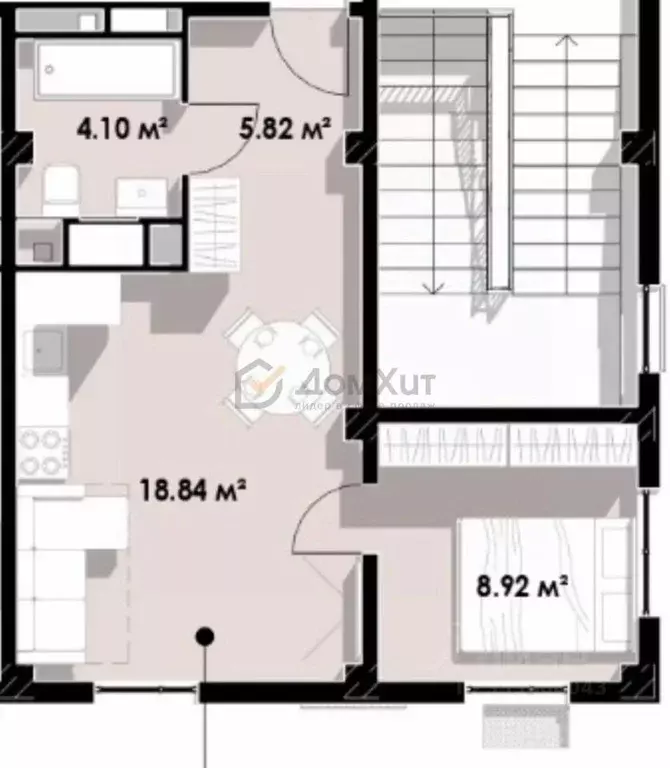 2-к кв. Крым, Евпатория ул. Франко, 3 (37.9 м) - Фото 1