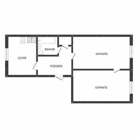 2-комнатная квартира: Нижний Тагил, улица Пархоменко, 150 (47.8 м) - Фото 1