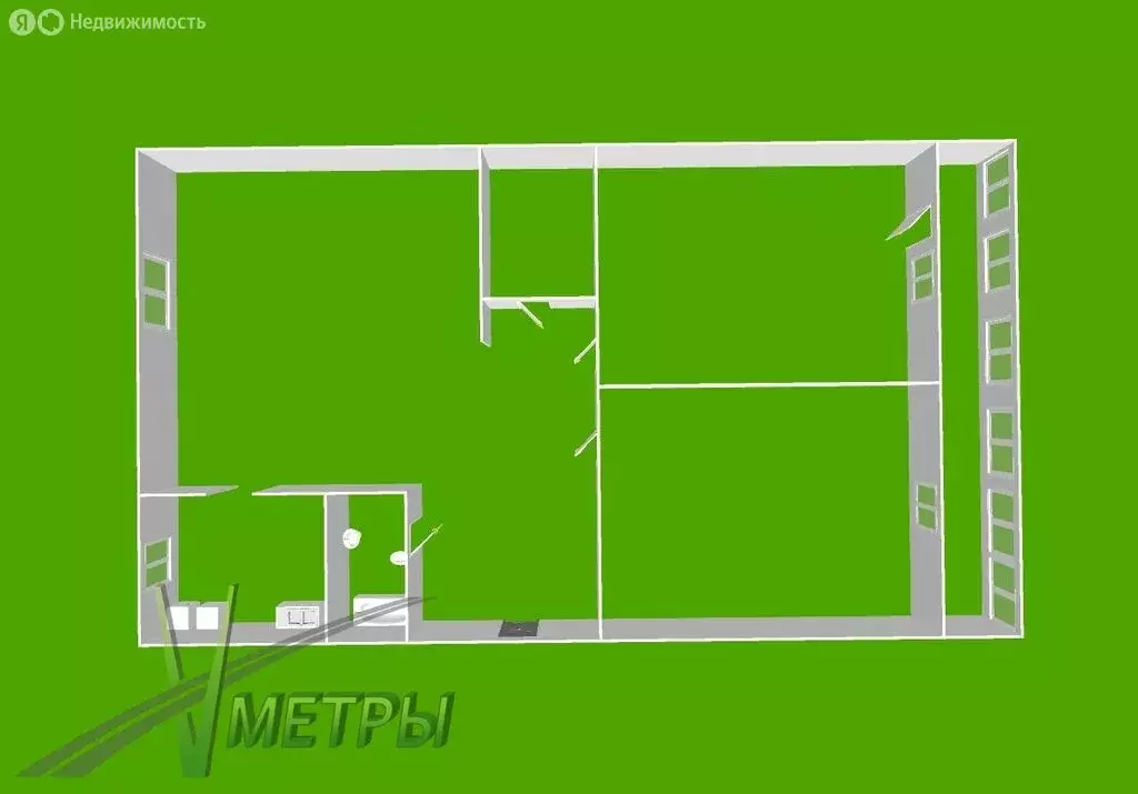 3-комнатная квартира: Владивосток, улица Пацаева, 11 (61.4 м) - Фото 1