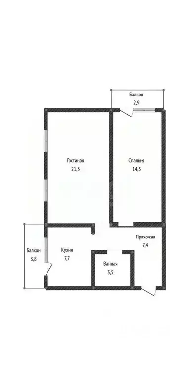 2-к кв. Дагестан, Каспийск Октябрьская ул., 8 (62.0 м) - Фото 0
