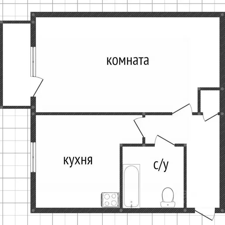 1-к кв. Свердловская область, Нижний Тагил ул. Тельмана, 3 (34.2 м) - Фото 1