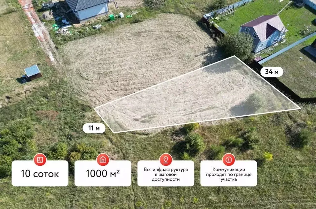 Участок в Московская область, Коломна ул. Подлипки (10.0 сот.) - Фото 1