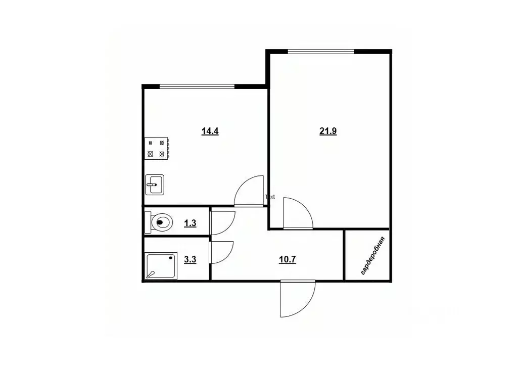 1-к кв. Санкт-Петербург просп. Маршала Жукова, 41 (51.6 м) - Фото 2