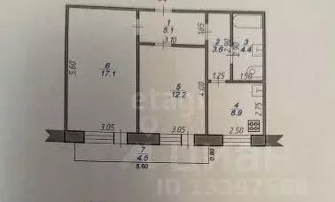 2-к кв. Тверская область, Конаковский муниципальный округ, Редкино пгт ... - Фото 2