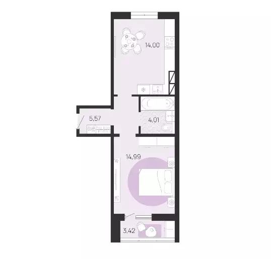 Продаётся 1-к квартира, 40.28 м - Фото 0