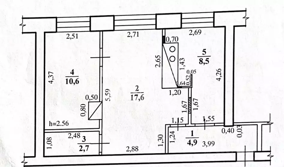 2-к кв. Забайкальский край, Чита Новосибирская ул., 14 (44.3 м) - Фото 2