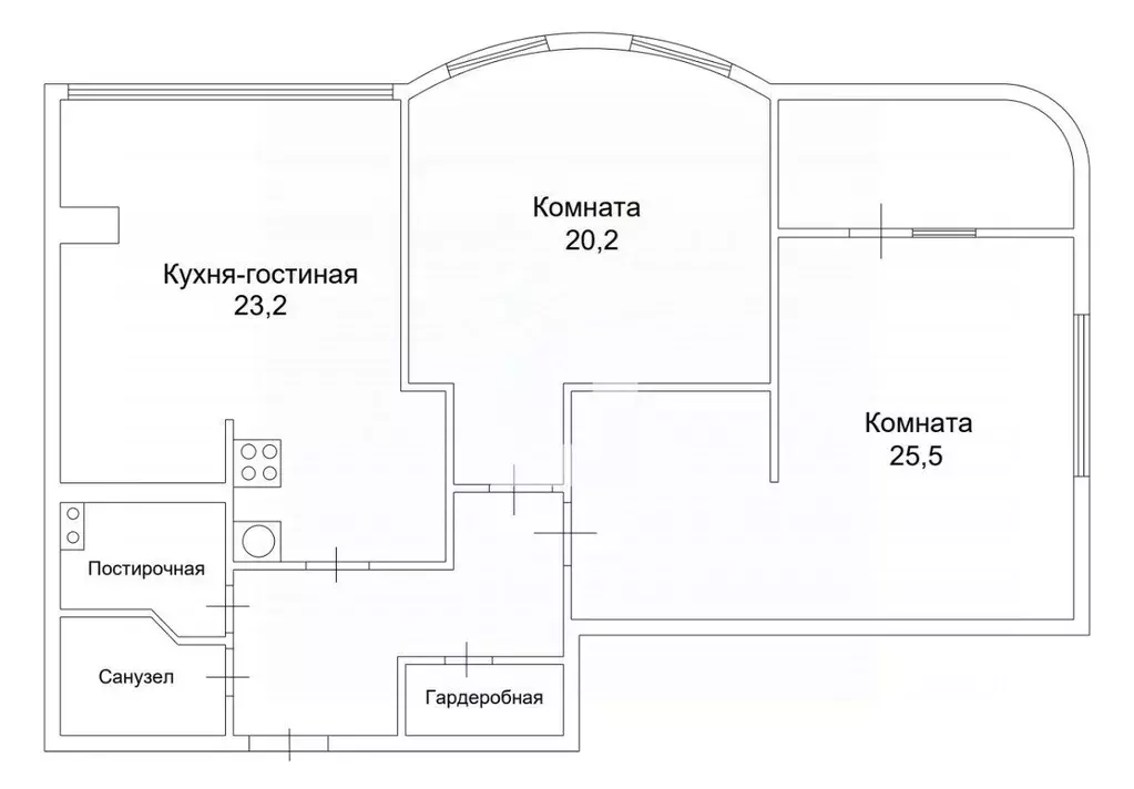 2-к кв. Краснодарский край, Краснодар Фестивальный мкр, ул. ... - Фото 1