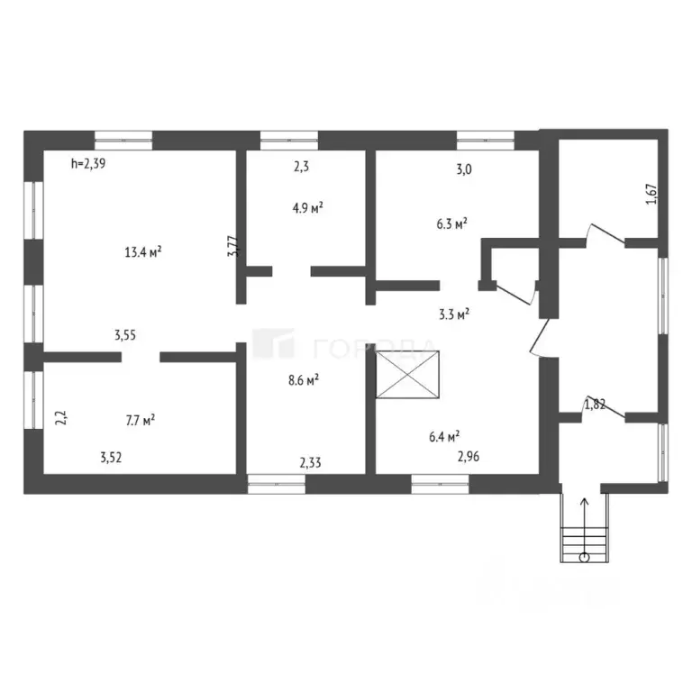 Дом в Кемеровская область, Новокузнецк Уральская ул., 16 (51 м) - Фото 1