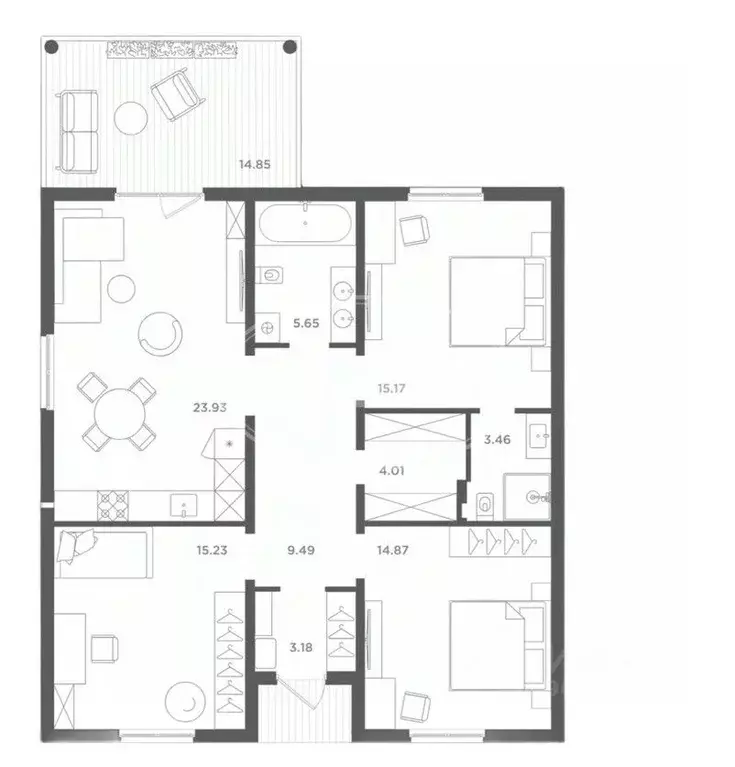 Дом в Калининградская область, Гурьевский муниципальный округ, пос. ... - Фото 2