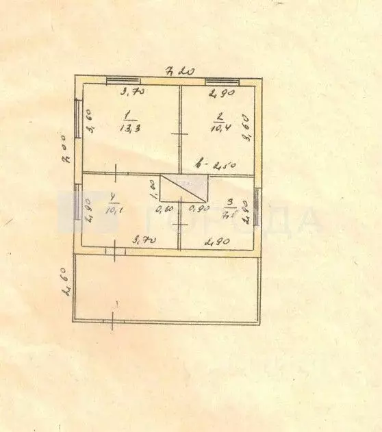 Дом в Алтайский край, Троицкий район, с. Горновое Луговая ул., 5 (43 ... - Фото 1