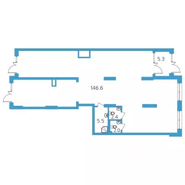 Помещение свободного назначения в Санкт-Петербург просп. Тореза, 118 ... - Фото 2