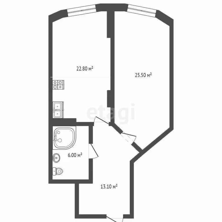 2-комнатная квартира: Симферополь, улица Беспалова, 110В (67.8 м) - Фото 0