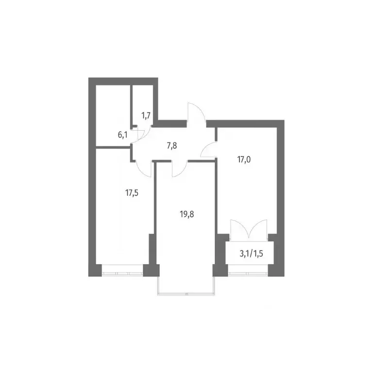 2-к кв. Санкт-Петербург ул. Академика Константинова, 1к1 (71.5 м) - Фото 0