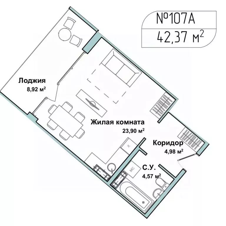 1-к кв. Севастополь Гагаринский муниципальный округ, Летчики мкр,  ... - Фото 0