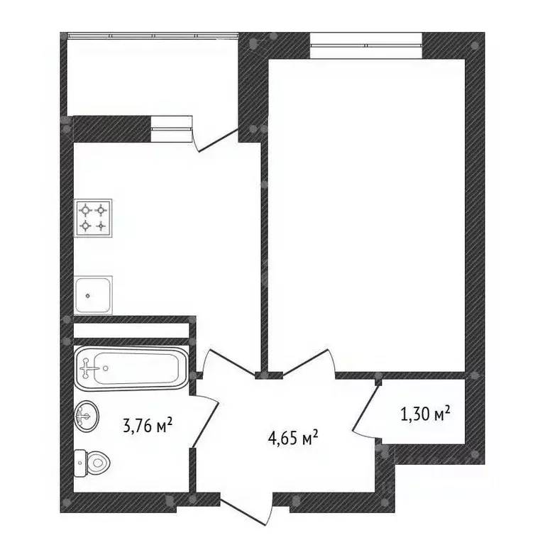 1-к кв. Башкортостан, Уфа ул. Шмидта, 162 (38.4 м) - Фото 2