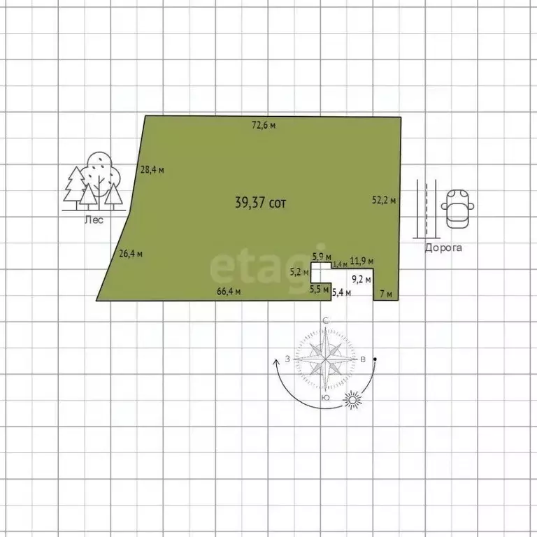 Участок в Адыгея, Майкопский район, Даховское с/пос, пос. Гузерипль ... - Фото 2