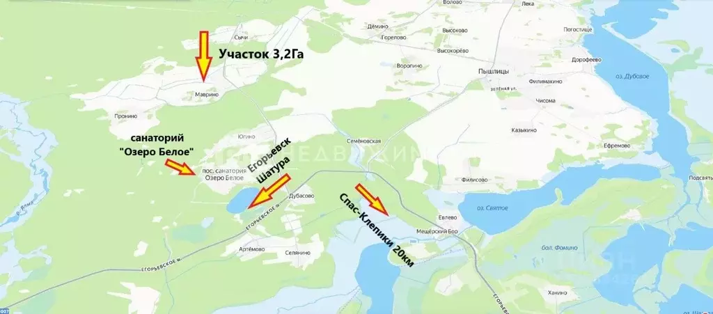 Участок в Московская область, Шатура муниципальный округ, д. Маврино ... - Фото 1