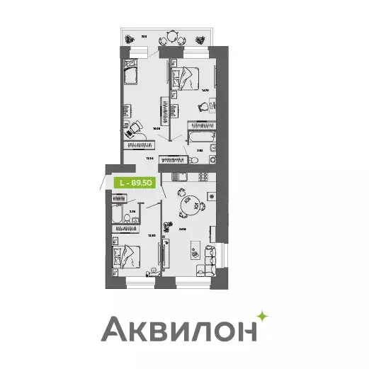 Продаётся 3-к квартира, 89.5 м - Фото 1