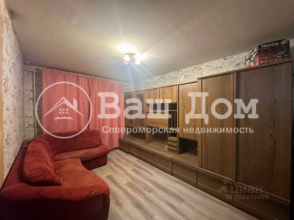 1-к кв. Мурманская область, Североморск Гвардейская ул., 12 (27.3 м) - Фото 2