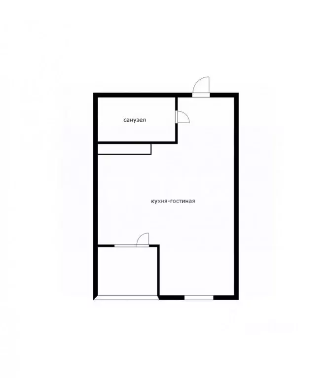 Студия Краснодарский край, Сочи ул. Ленина, 280А (22.5 м) - Фото 1