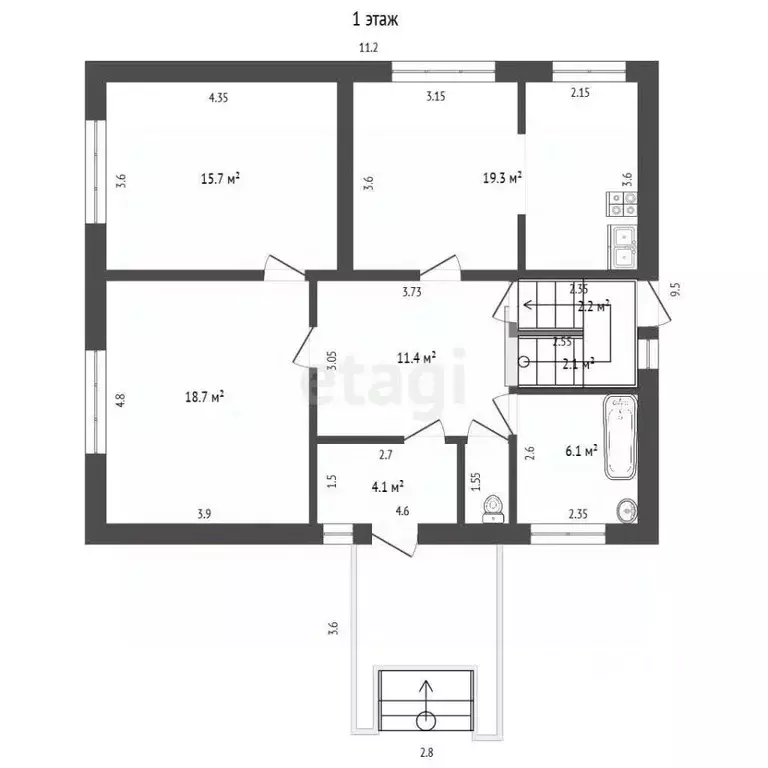 Дом в Псковская область, Печоры ул. Автомобилистов, 5А (240 м) - Фото 2