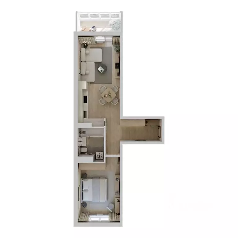 1-к кв. Ханты-Мансийский АО, Сургут 51-й мкр, Сити Парк жилой комплекс ... - Фото 2