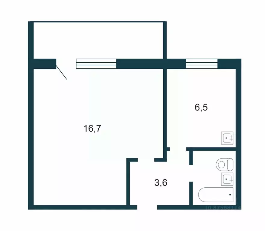 1-к кв. Новосибирская область, Новосибирск Курганская ул., 38 (29.9 м) - Фото 2