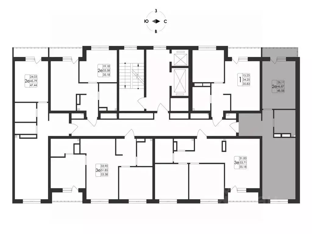 2-к кв. Воронежская область, Воронеж Первое Мая мкр, Май жилой ... - Фото 2