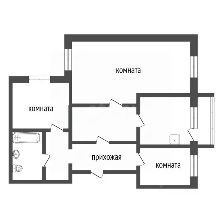 3-к кв. Иркутская область, Иркутск Радужный мкр, 37 (74.4 м) - Фото 2